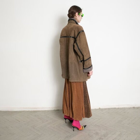 90s shearling sherpa jacket - Picture 3 of 10